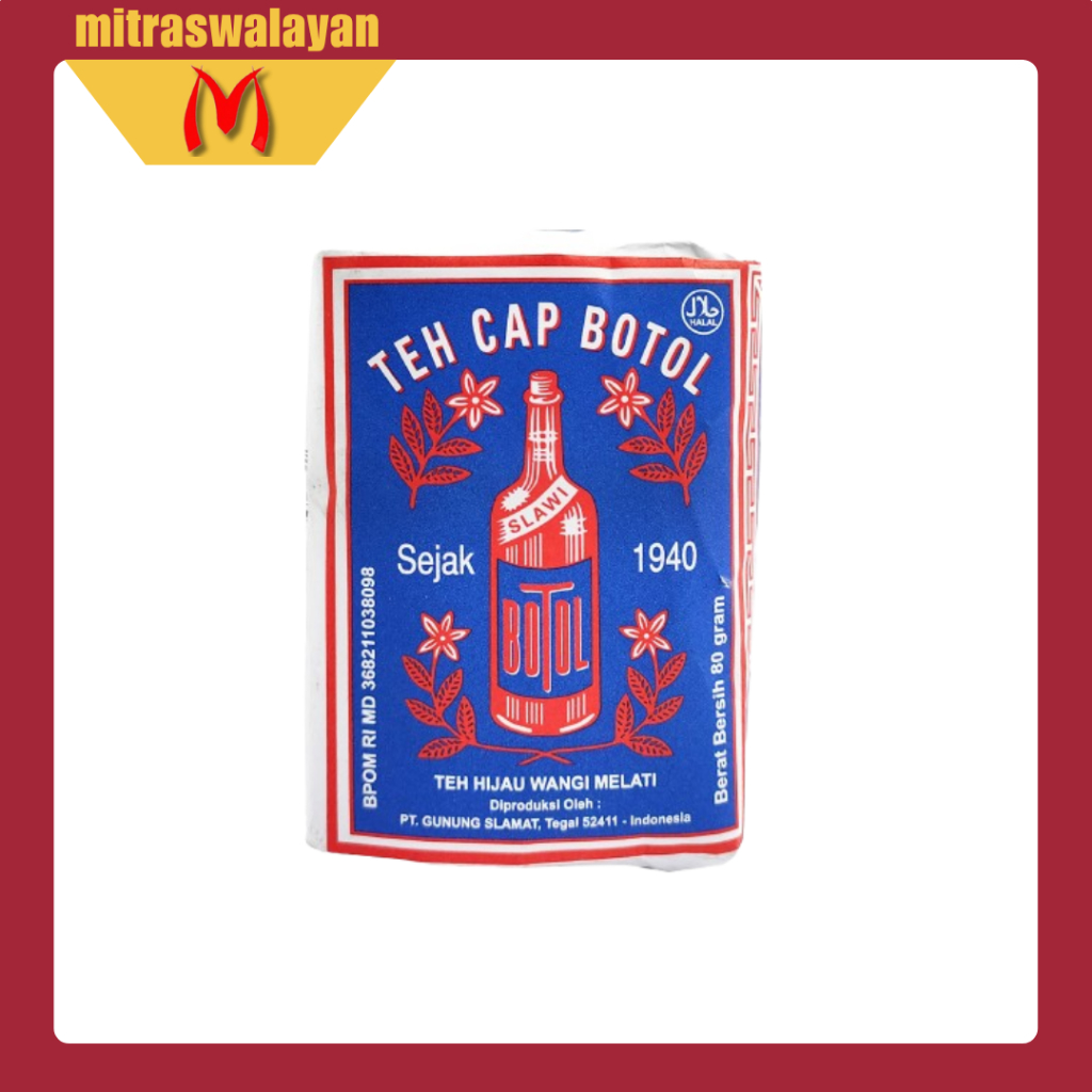 

Teh Seduh Cap Botol Biru 80 gr