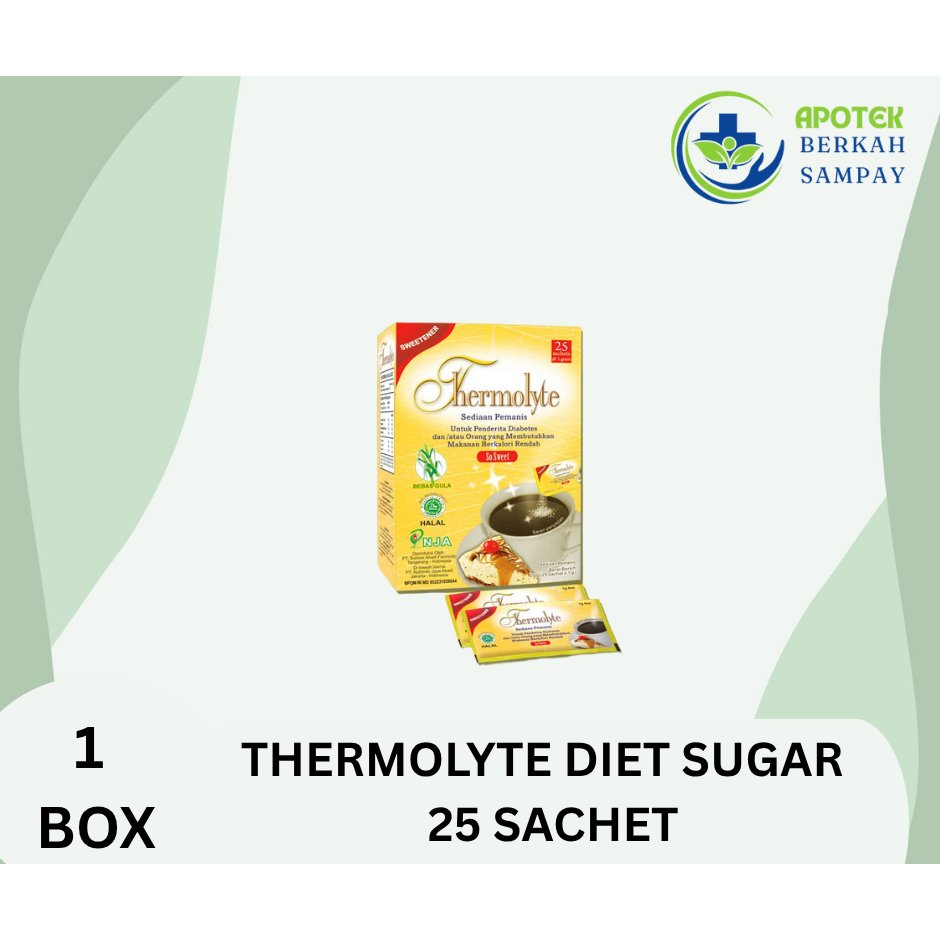 

THERMOLYTE DIET SUGAR 25 SACHET // BOX