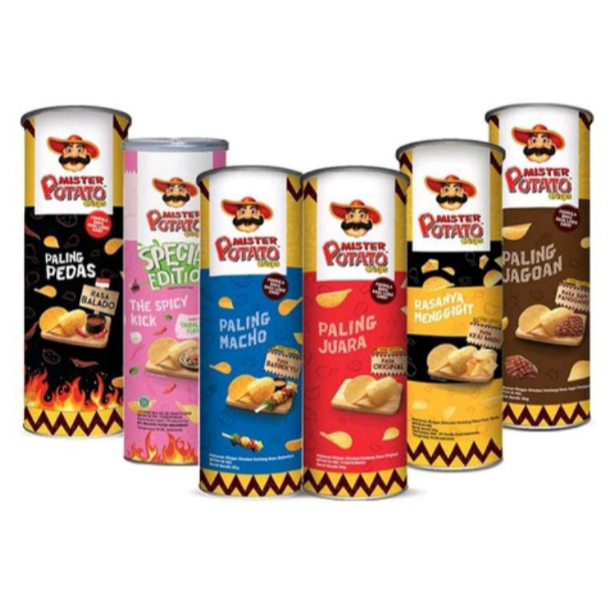 

Mister Potato Original Crisps 80g - Delicious Potato Snack Keripik kentang