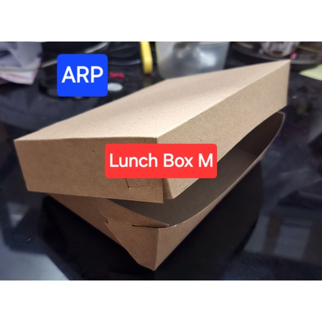 

Lunch box coklat - CRAFT laminasi dalam Ukuran M MINIMAL 25lembar