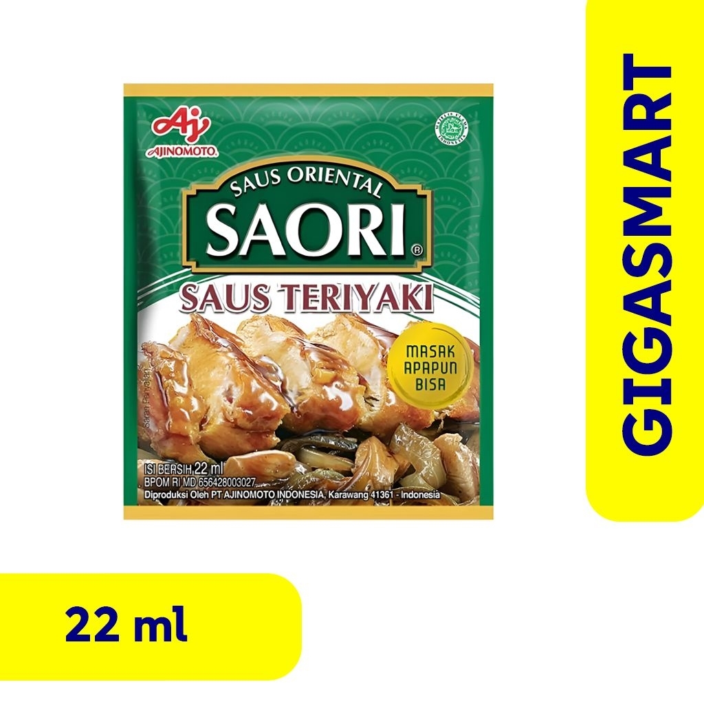 

Saori Saus Teriyaki Kemasan Sachet 22ml, 1 Pcs