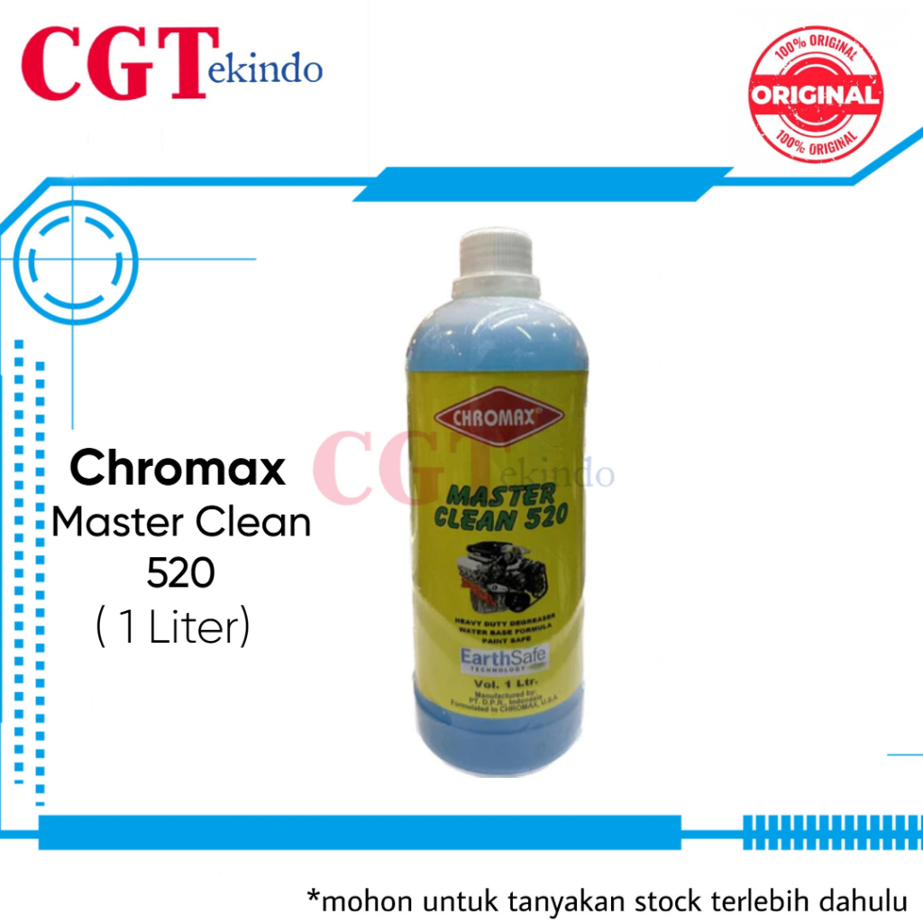 Master Clean 520 Chromax 1 Liter - Cairan Pembersih Mesin & Karat Efektif - Engine Degreaser & Indus