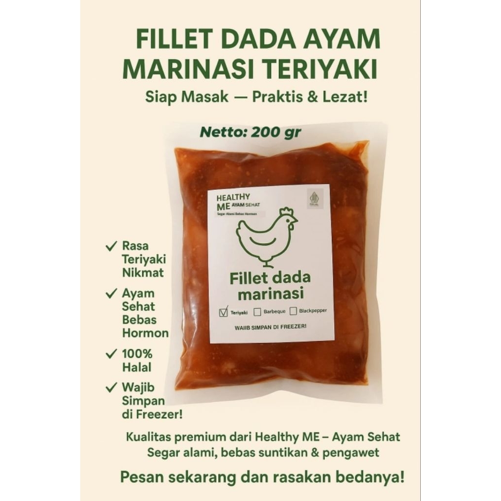

FILLET DADA AYAM MARINASI 200GR SEHAT ENAK HALAL SIAP MASAK!