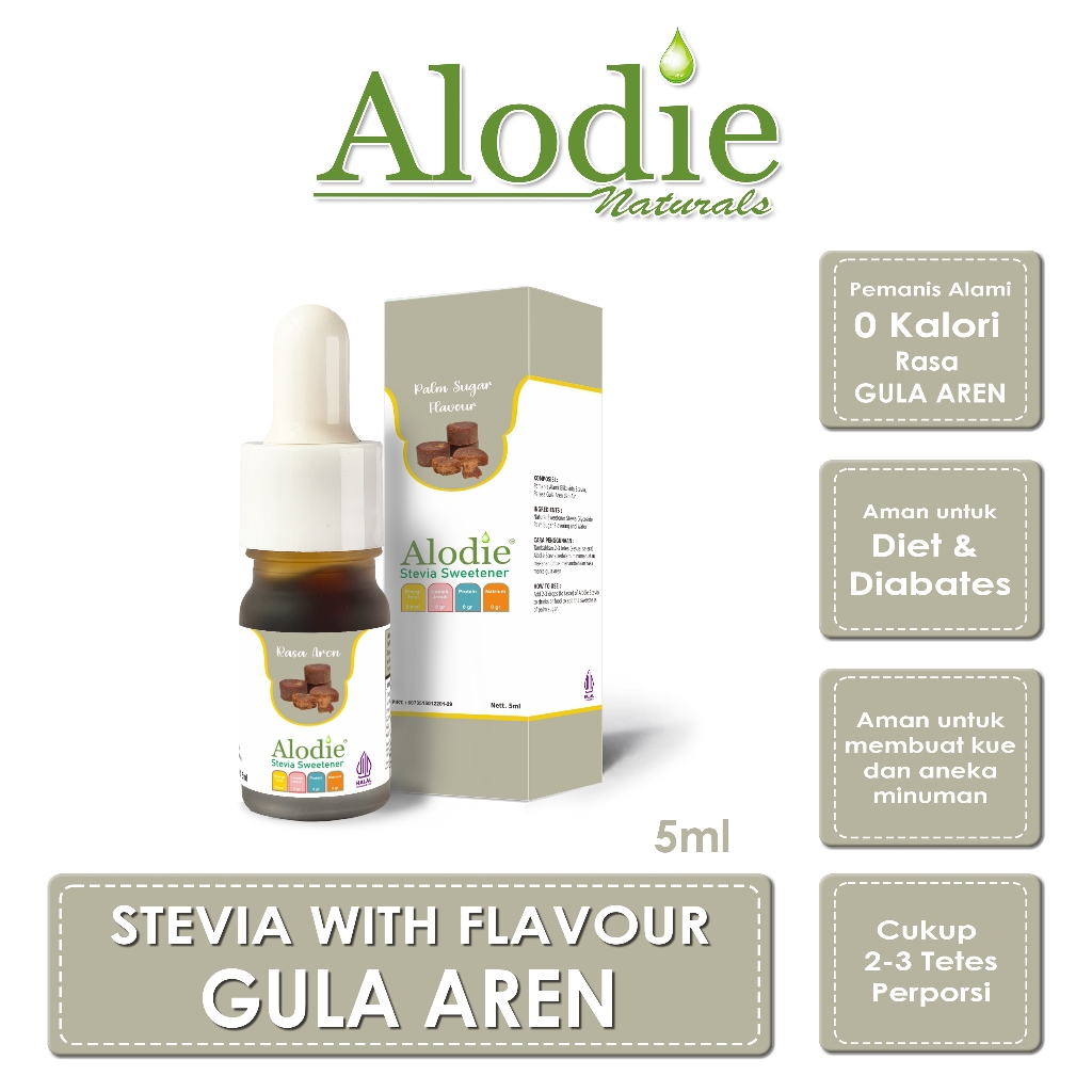 

Stevia Alodie Natural Sweetener Rasa Gula Aren