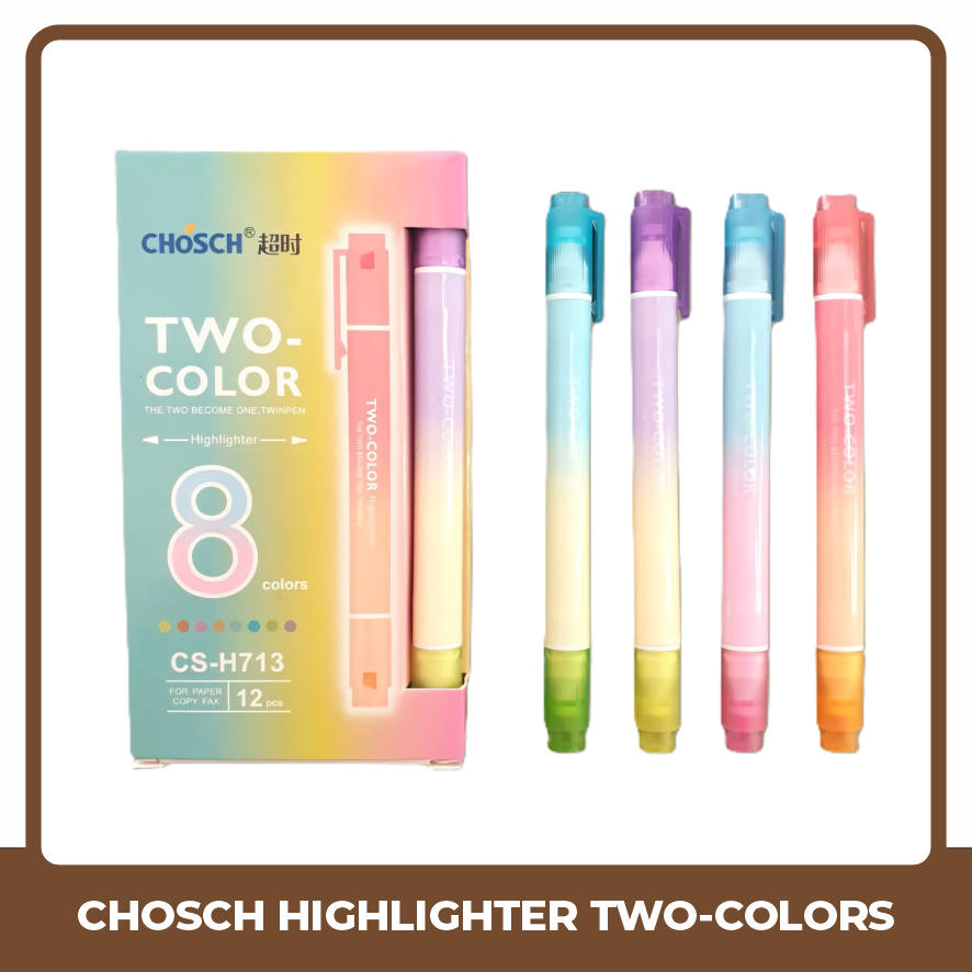 

UTB CHOSCH Highlighter Two Colors CS-H713 Spidol Marker 2 Warna