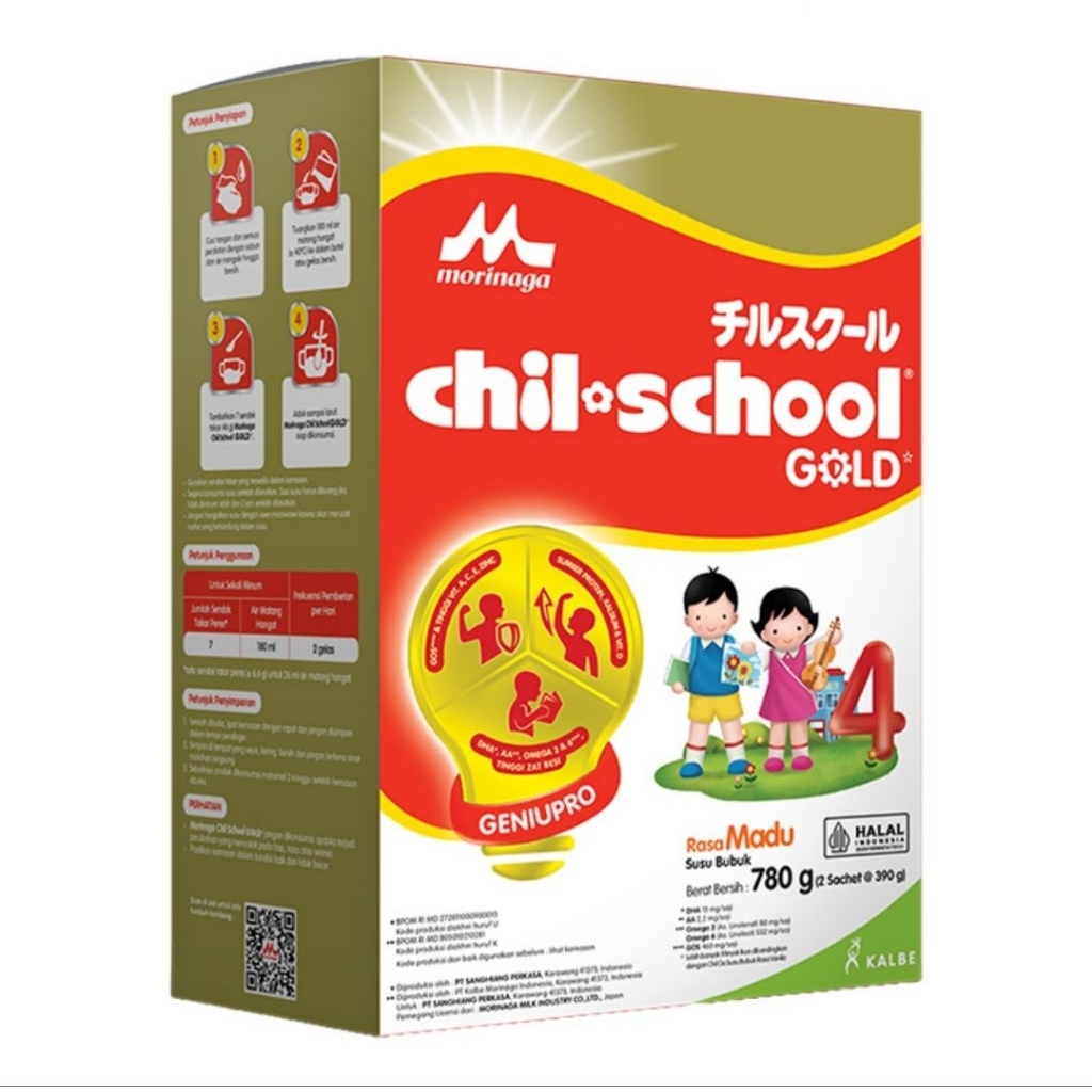 

Susu Bubuk Chil School 4 Gold Madu 3-12 Tahun 780gr