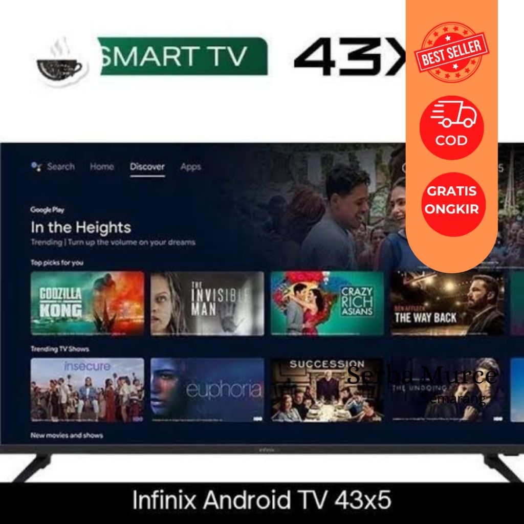 TV Infinix X5 43 inch Android TV// Smart TV Murah/ SmartTVMurah/ TV Murah/ Smarttvbagus/ Smart TV Ba