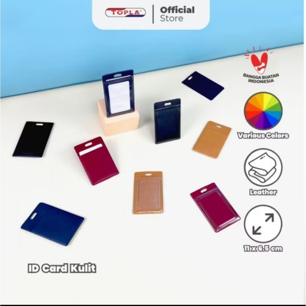 

Lanyard ID Card Holder Name Tag KulitPremium Topla