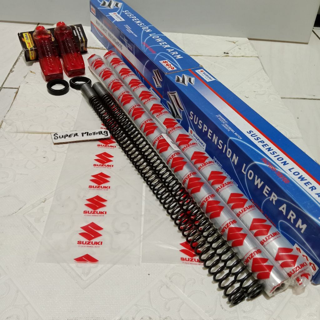 As Shock Depan Suzuki Thunder 125 Thunder Thunder Sepasang Shock + Per + Sil Oli Shock (SGP)