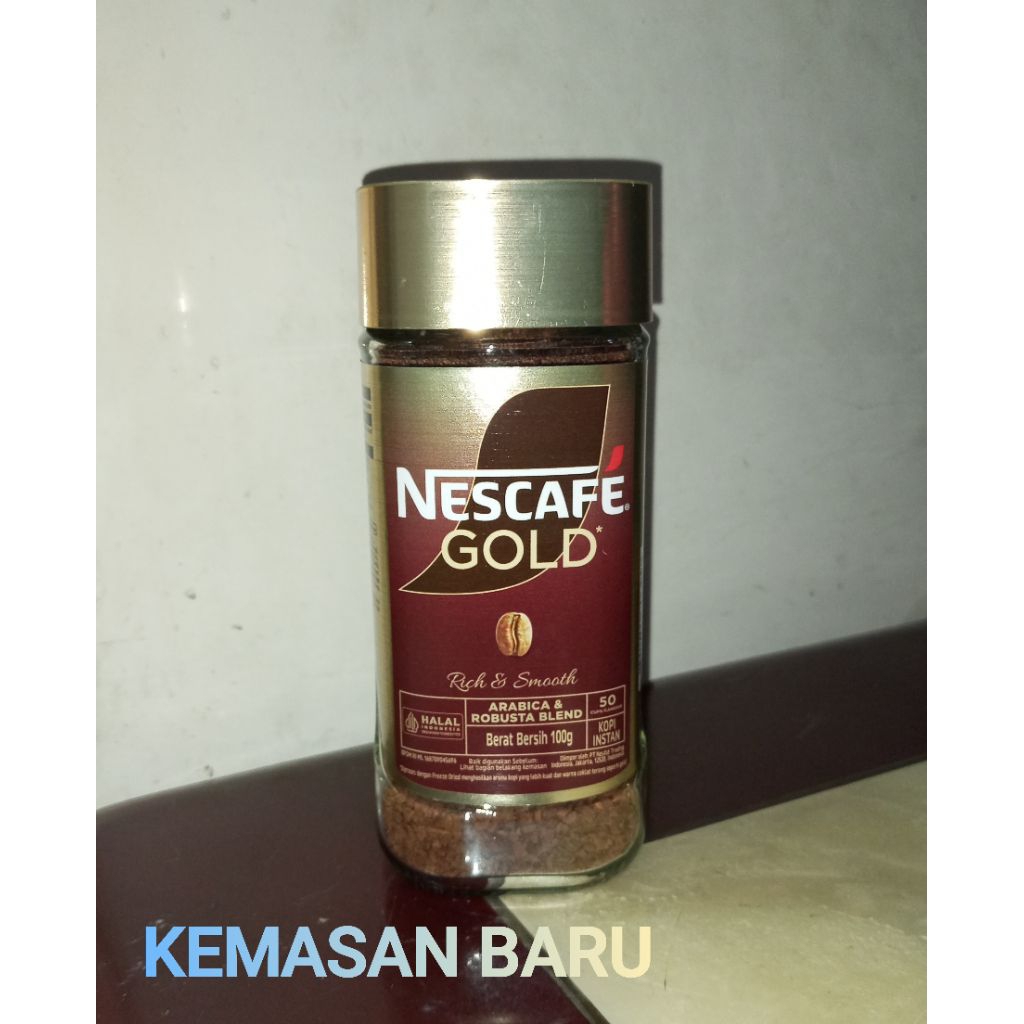 

Nescafe Gold 100g Kopi Instan Botol Instant Coffee Blend Jar