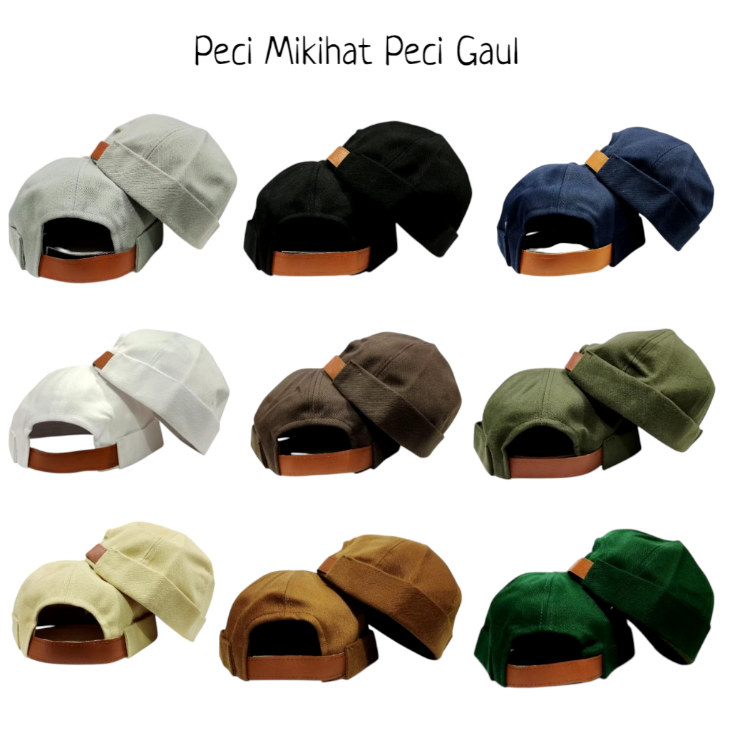 Peci Mikihat Peci Uas/Peci Gaul Terbaru Model Topi