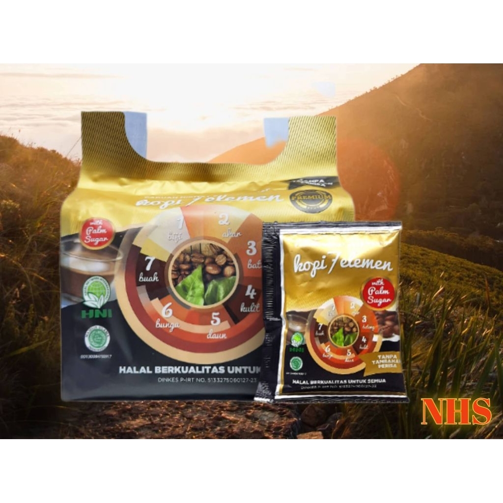 

KOPI 7 ELEMEN PREMIUM ISI 10 Sachet - Kopi Herbal Rempak Rempah HNI BPOM