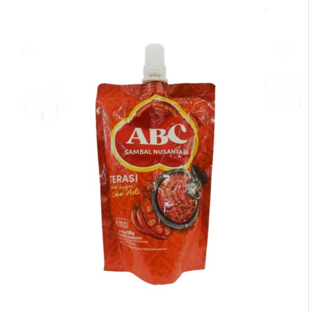 

ABC sambal Nusantara terasi pack 180 gr
