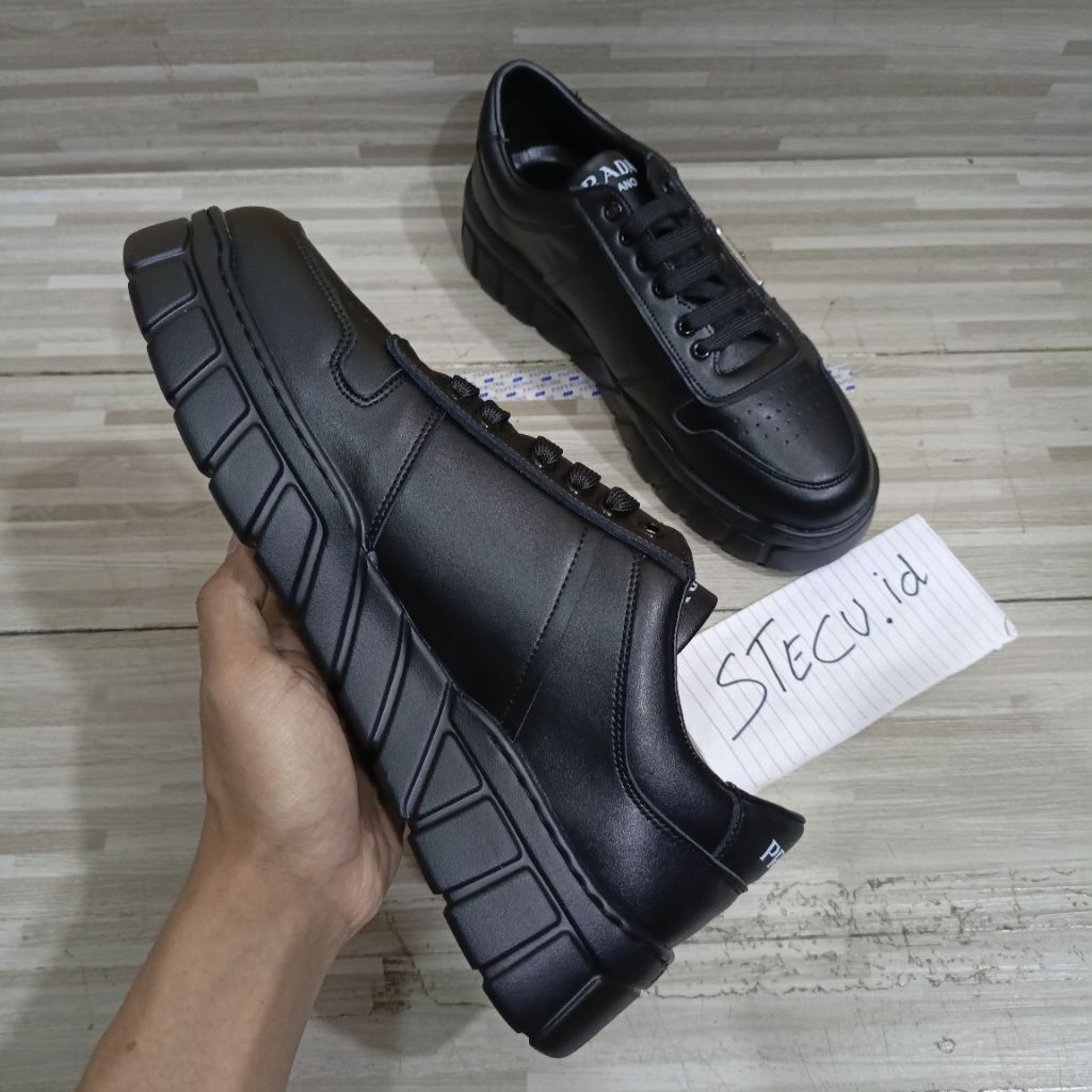 sepatu pria sneaker cowok rada hitam kulit