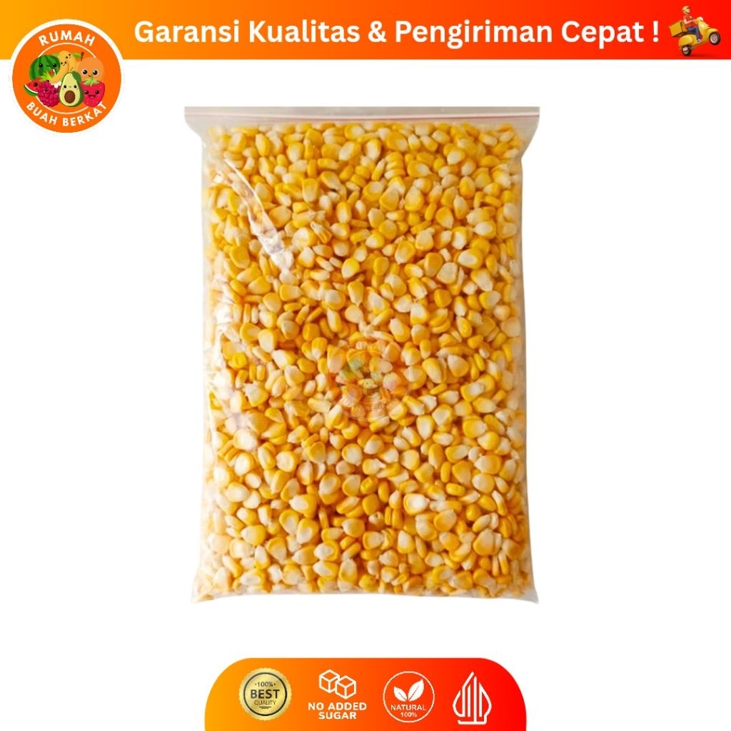 

Jagung Pipil Manis / Jagung Manis Premium / Sweet Corn Frozen / Jasuke / Jagung Sayur Kemasan 1 Kg