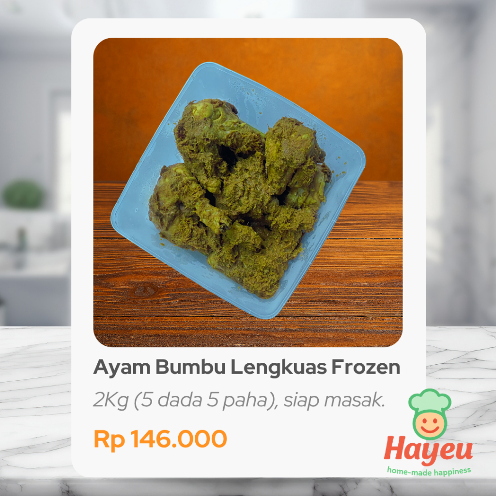 

Ayam Bumbu Lengkuas Ready to Cook - 2kg/10 Porsi Besar