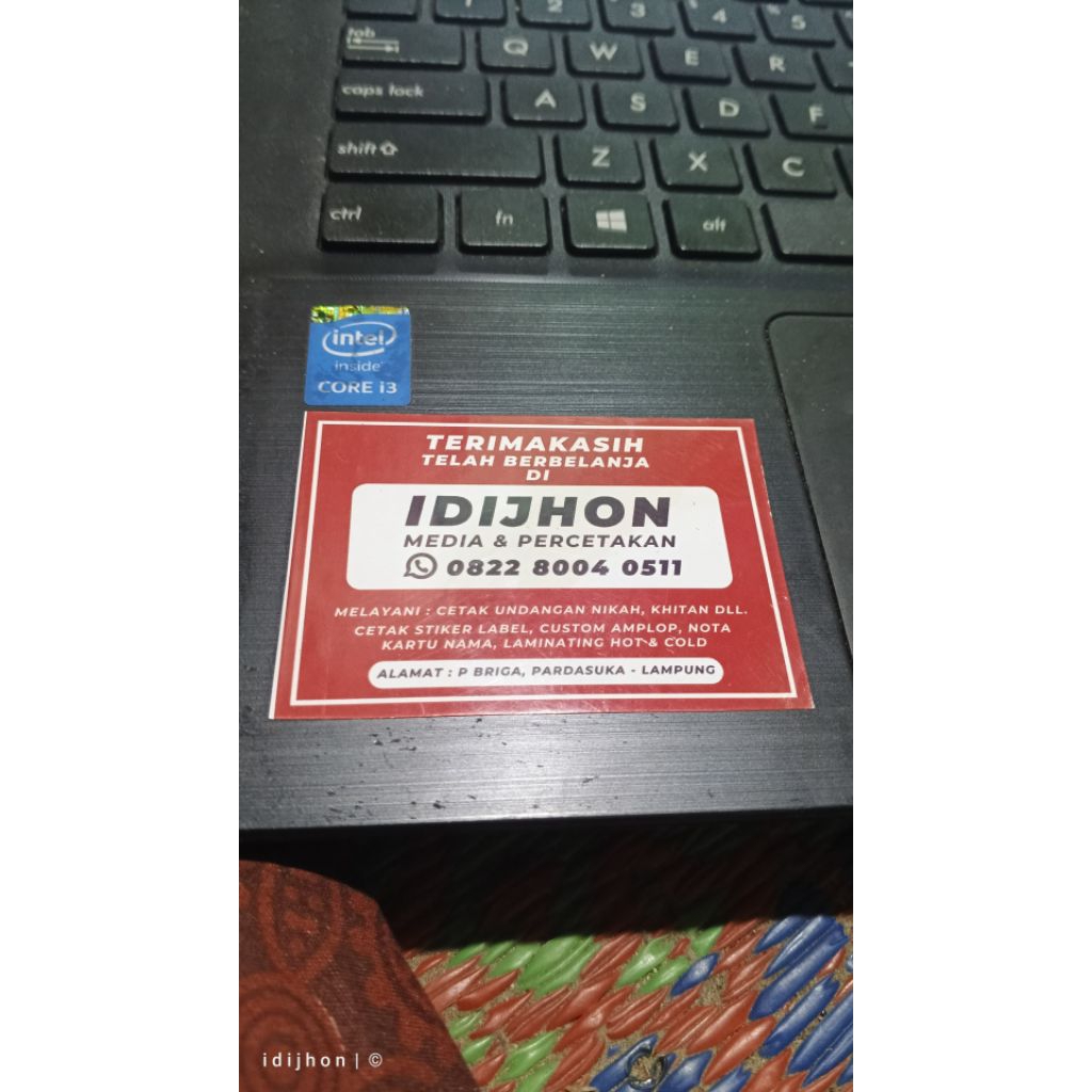 

Stiker Label Custom 10 sampai 18 pcs ukuran kertas a4