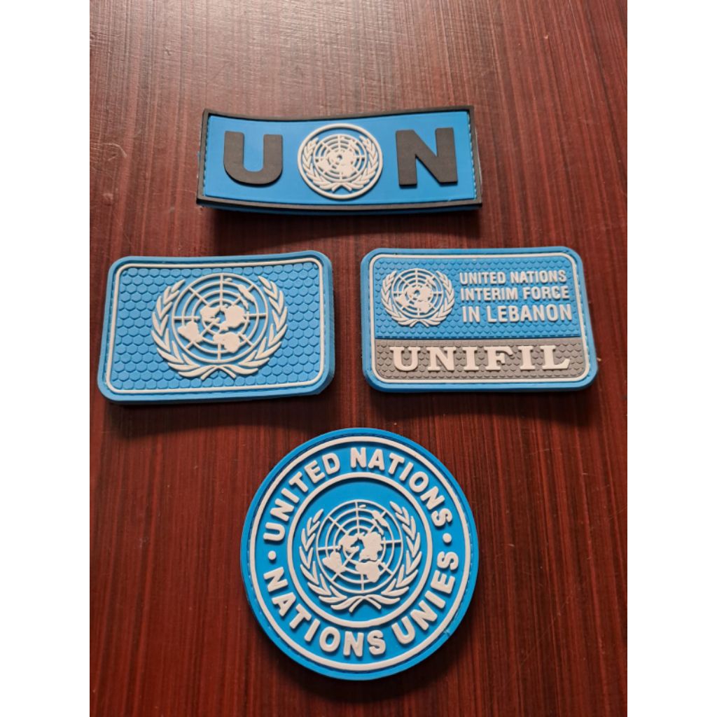 Patch rubber emblem karet UN