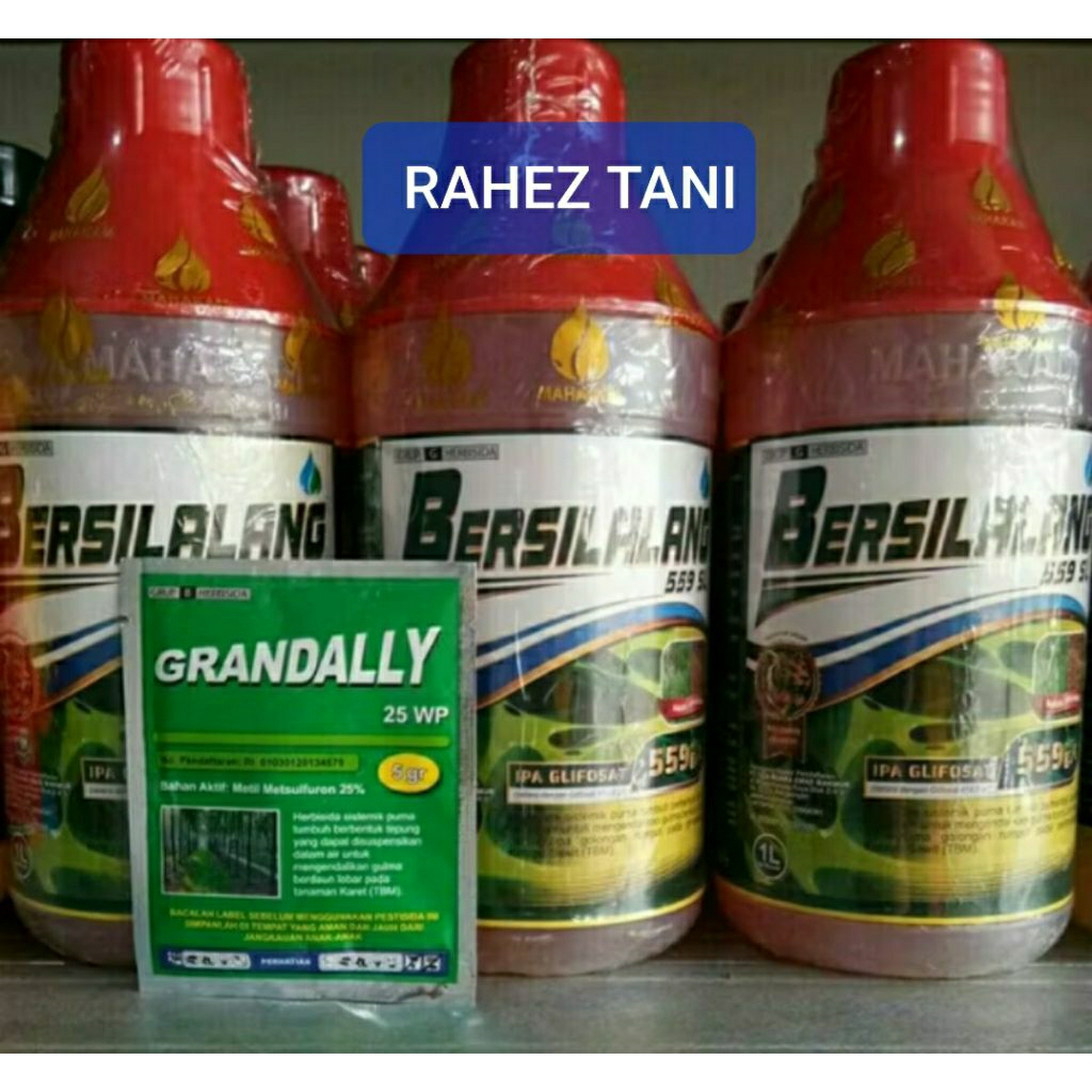 Herbisida bersilalang 559 SL ukuran 1L + metil grandally 5 gr 1 sachet