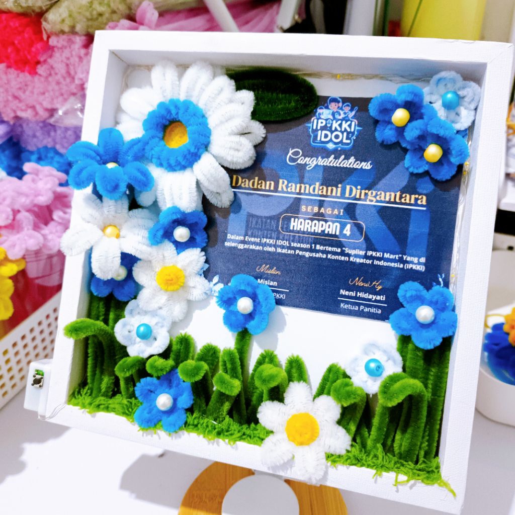 3D frame flower
