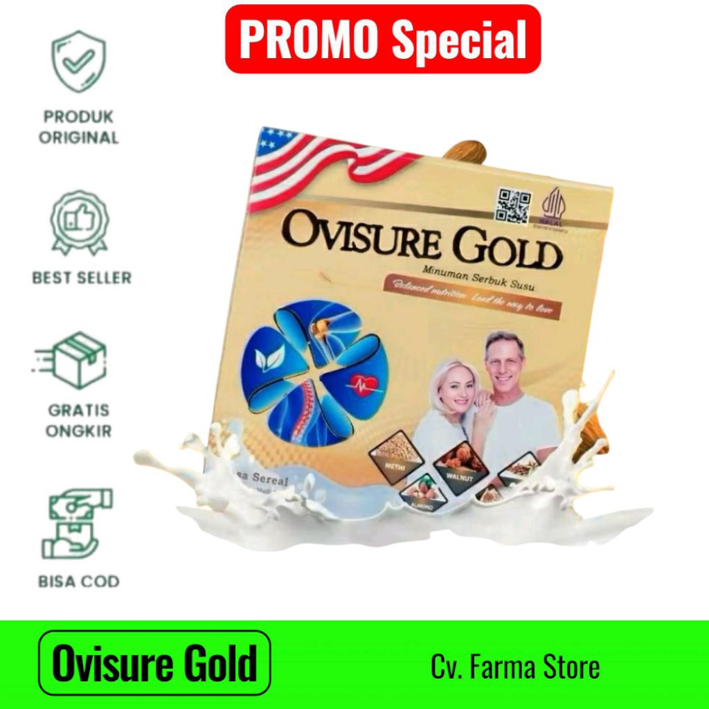 

OVISURE GOLD SUSU VITAMIN SENDI AMPUH BPОМ ASLI 1 BOX