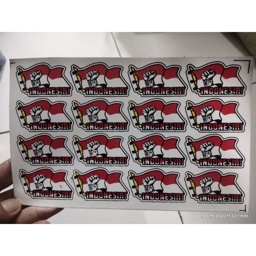 

STIKER INDONESIA MERDEKA PERLEMBAR 20 STIKER
