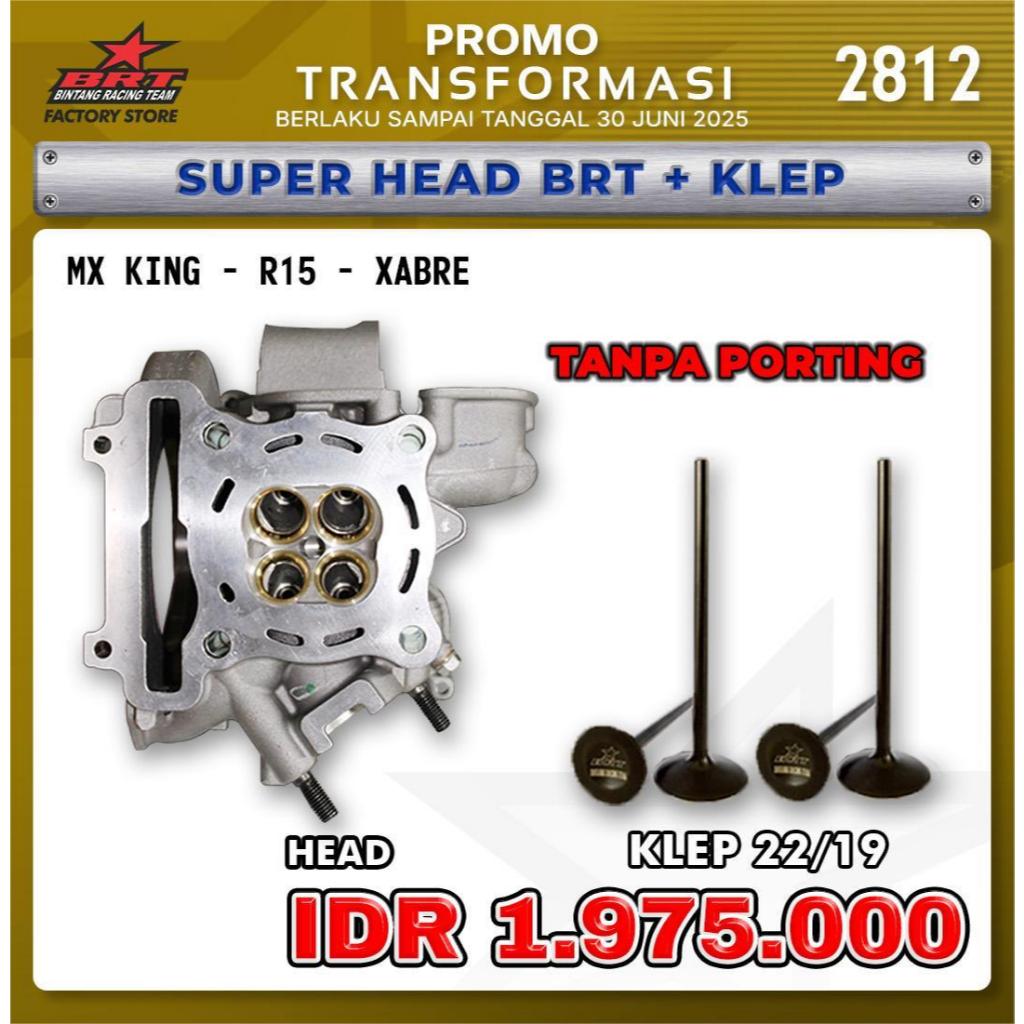 SUPER HEAD BRT + KLEP - MX KING - R15 - XABRE
