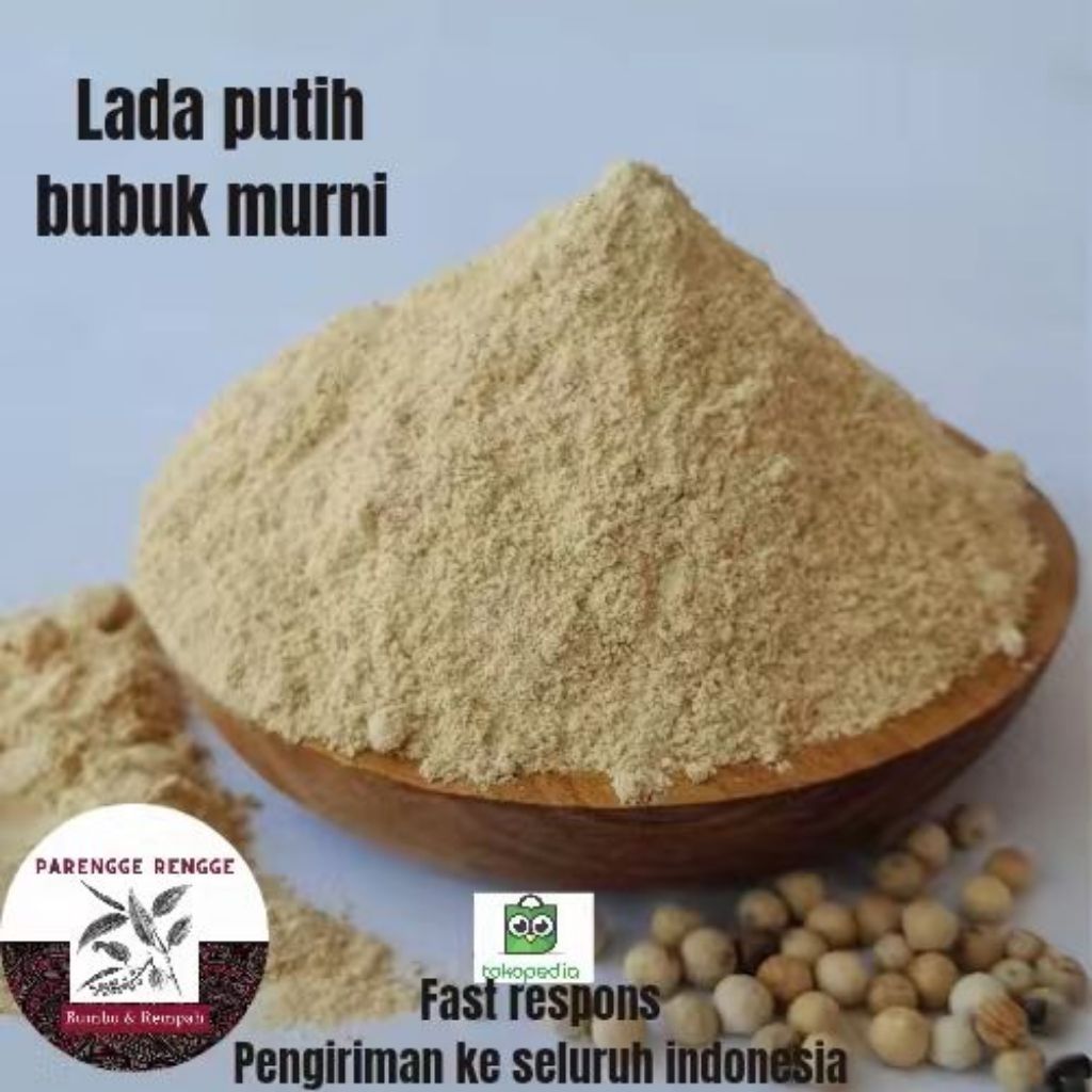 

Lada putih bubuk murni 100% / pure white pepper powder