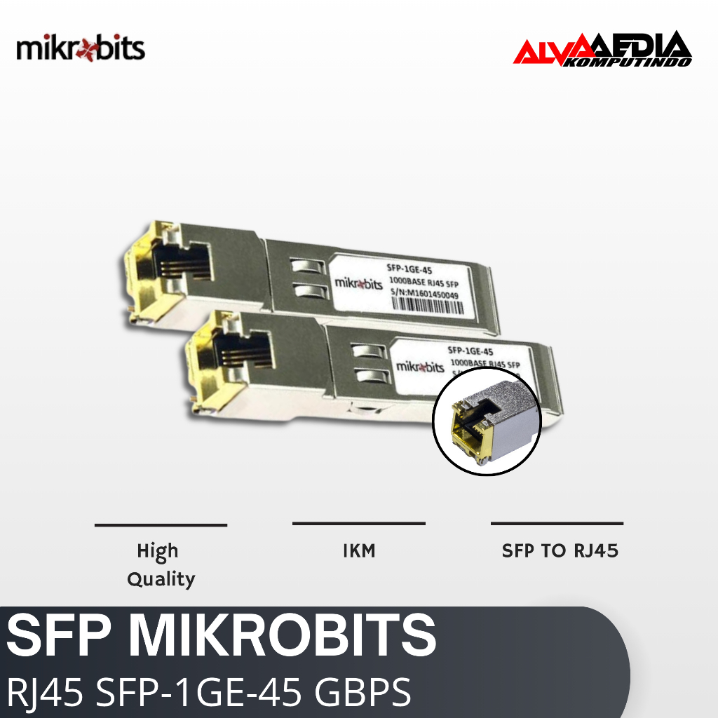 SFP MIKROBITS SFP TO RJ45 SFP-1GE-45 GBPS