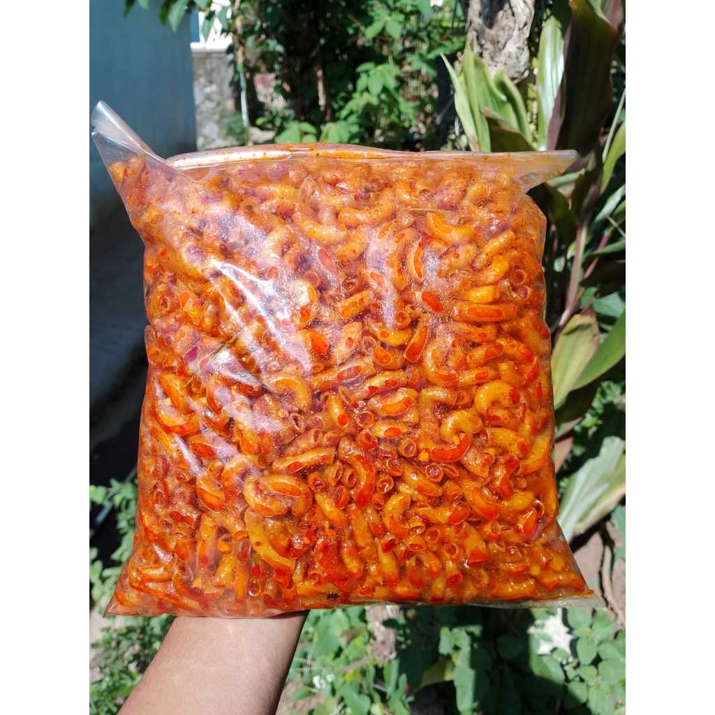 

Makaroni cikruh pedas daun jeruk kemasan 1kg