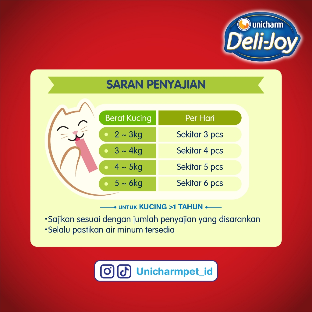 GIMMICK - Deli-Joy Makanan Kucing Basah Pouch Adult Tuna 60g