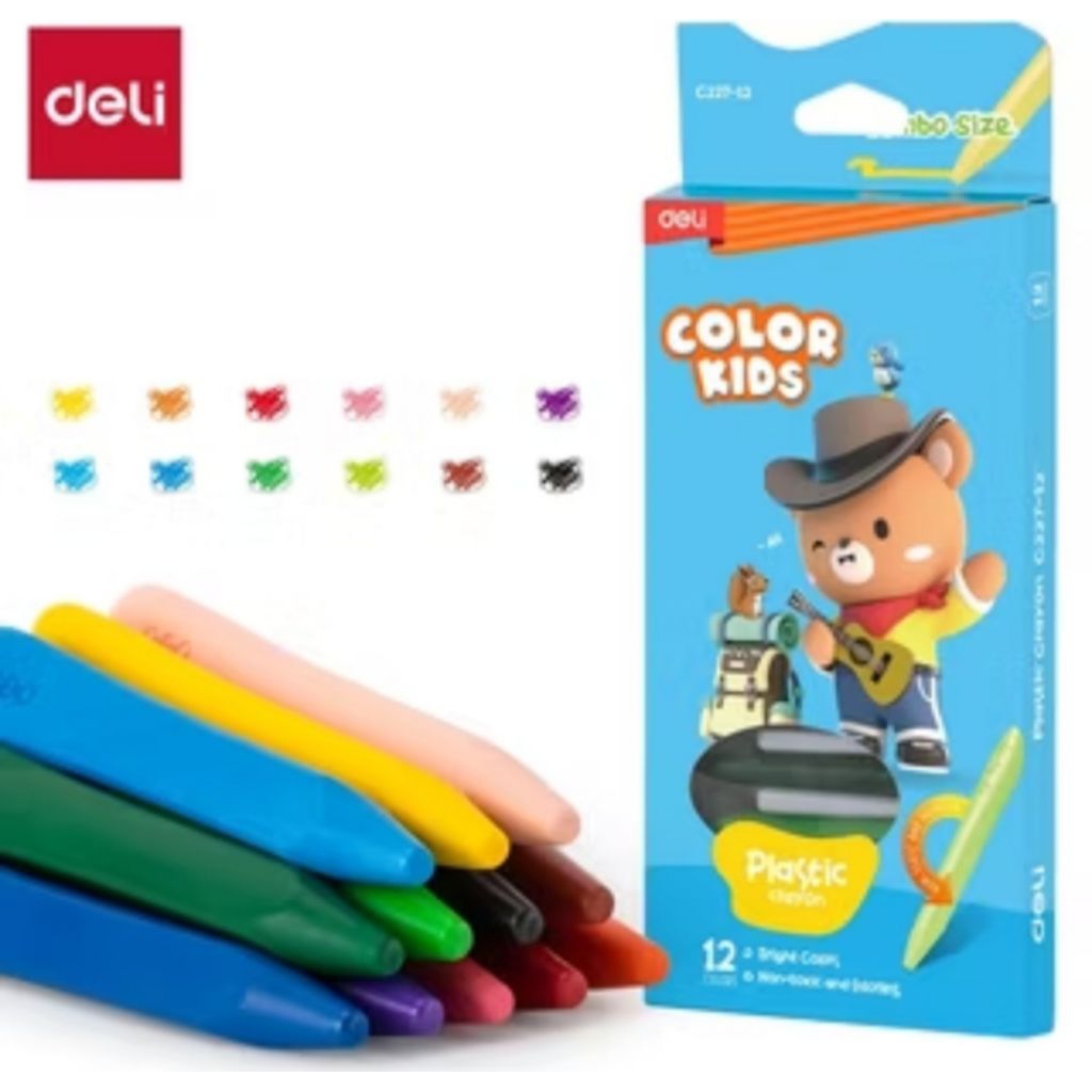 

crayon anak tidak kotor di tangan isi 12