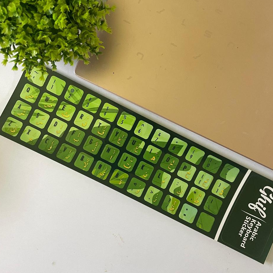 Stiker Keyboard Arab untuk Mengetik Bahasa Arab di Laptop pc sticker Rimba