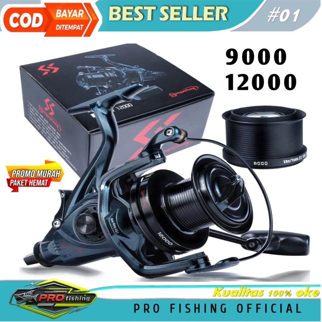 sougayilang UK 9000-12000 Fishing Reel 13+1BB Carp Fishing Reel 4.6:1 Gear Ratio Surf Fishing Reel T