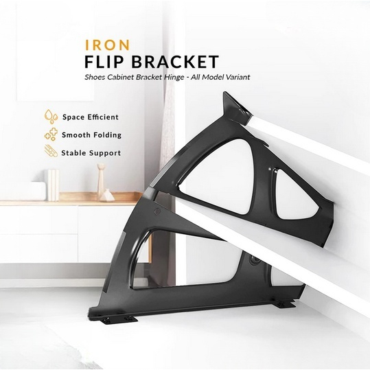 Bracket Rak Rack Sepatu Sandal Sendal Lipat Super Kuat Kokoh Presisi