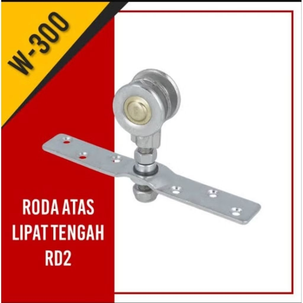 RODA ATAS LIPAT TENGAH RD2 WINA W300 UNTUK PINTU LIPAT