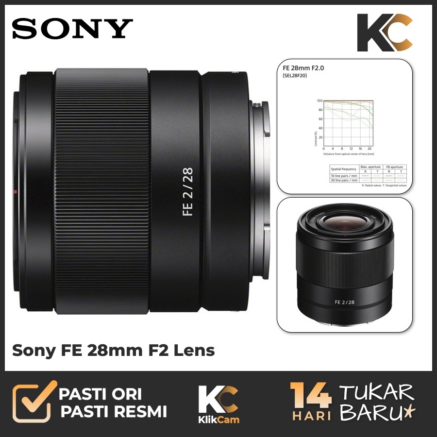Sony FE 28mm f2 Lensa Sony 28 mm f/2 Garansi Resmi