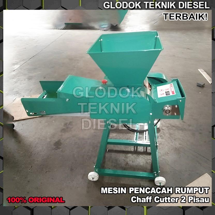 Mesin Pencacah Rumput Ranting Kompos Daun Cacah Rumput Daun Pencacah Rumput + Mesin Penggerak 6.5 HP