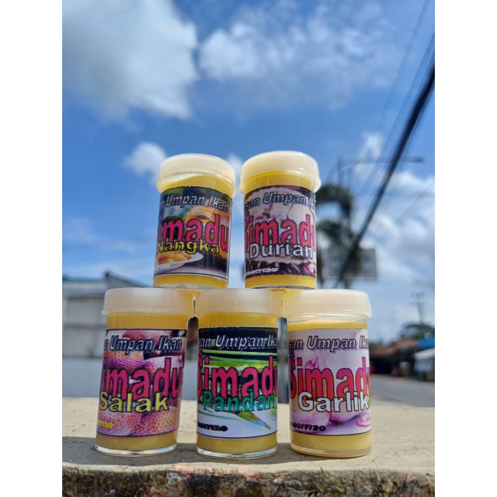 umpan mancing simadu salak,pandan,nangka dan simadu garlic