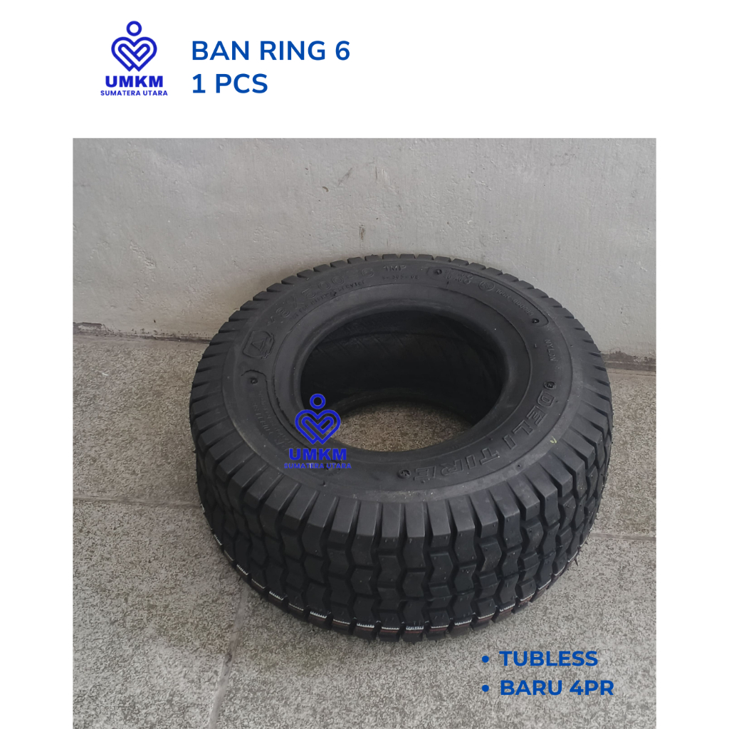 Ban tubless uk 15x6.00-6 4pr Ban ring 6 / Motif Dadu / ban atv / Ban Gokart / Ban Buggy / Ban minije