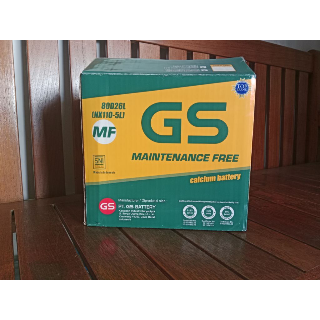 Aki Mobil Mazda CX7, CX9 GS Astra MF 80D26L Aki Kering (NX110-5L)