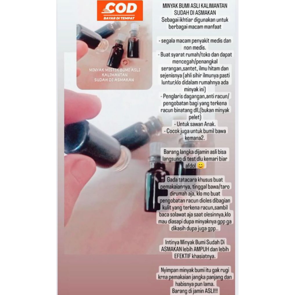 MINYAK BUMi ASLI KALIMANTAN