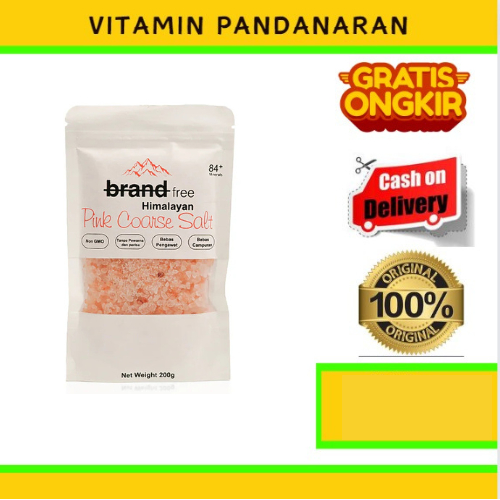 

Garam Himalaya Brandfree Garam Kasar 200 gram Pink Coarse Himalayan Salt