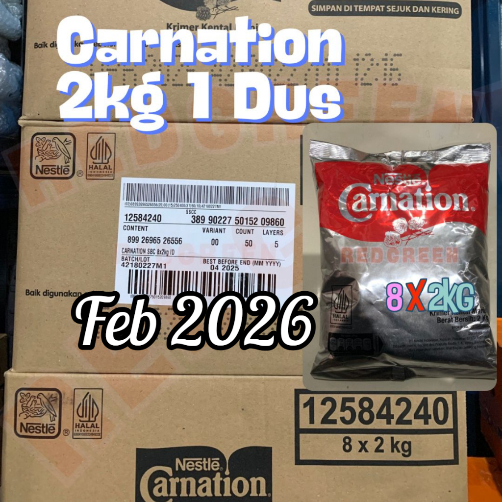 

Susu Nestles SKM Carnation 2kg 1dus isi 8pcs susu krimer kental manis carnation pouch 2kg isi 8pcs 8x2kg