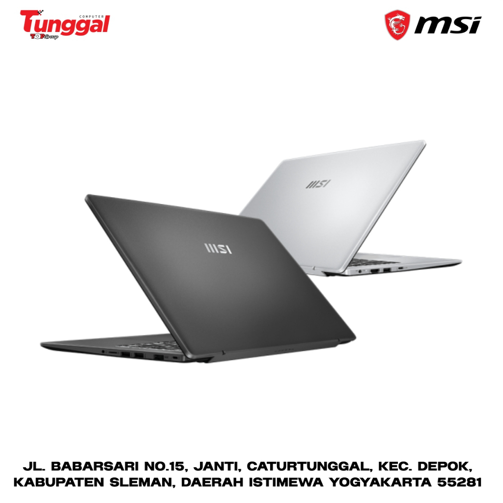 Laptop MSI Modern 13 F13MG Intel core i5-1335U RAM 8GB(UPGRADEABLE) 512GB SSD W11