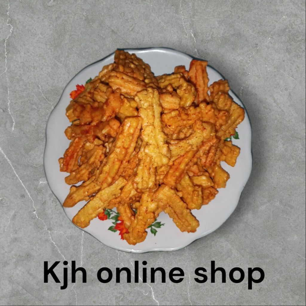 

Snak cemilan kerupuk akar/kerupuk manggar/kerupuk jaar enak 150g