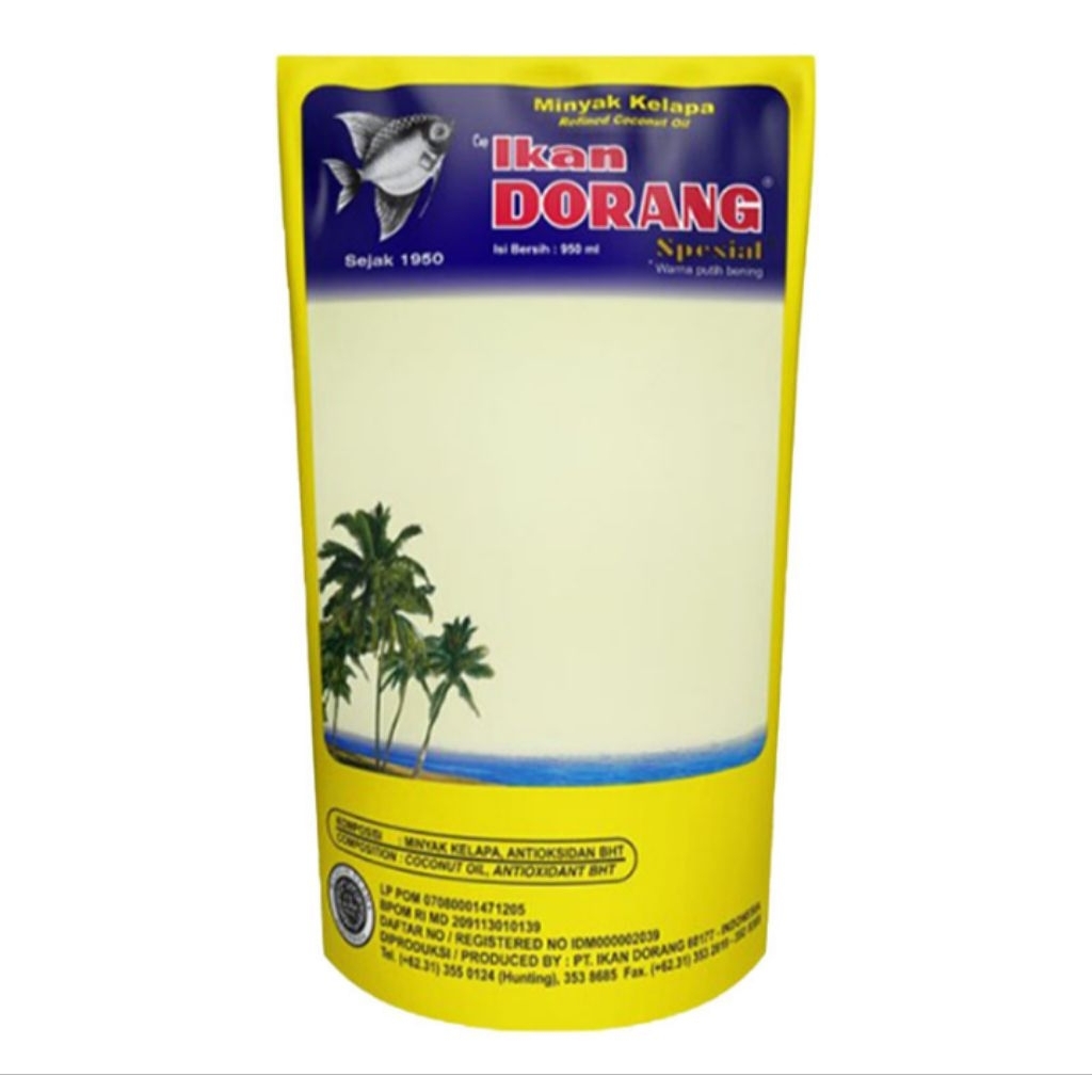 

Ikan Dorang Minyak Kelapa Pouch 950ml