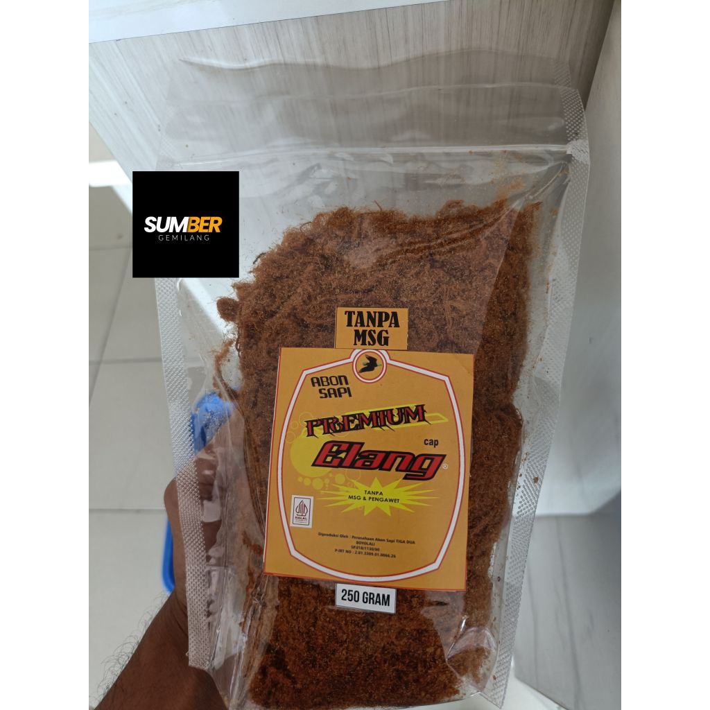 

abon sapi premium cap elang 250 gram non msg