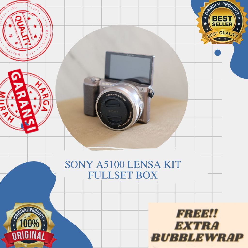 SONY A5100 LENSA KIT FULLSET BOX