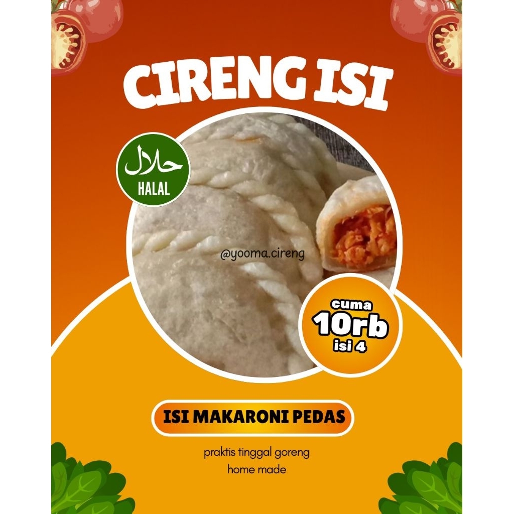 

cireng isi makaroni pedas - cireng viral - cireng jumbo isi 4 - yooma.cireng